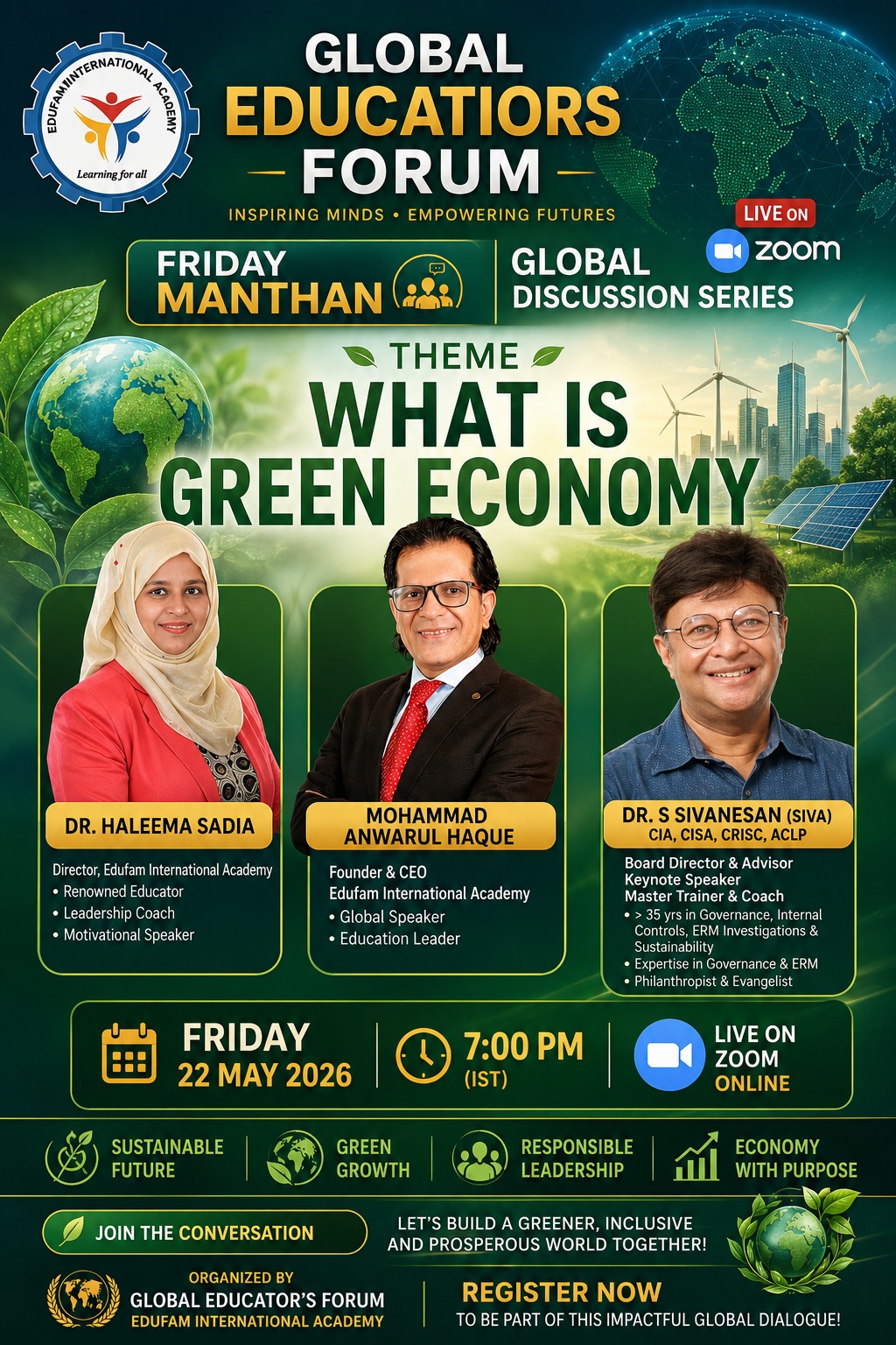 Sustainable Lifestyle – Live Talk Show