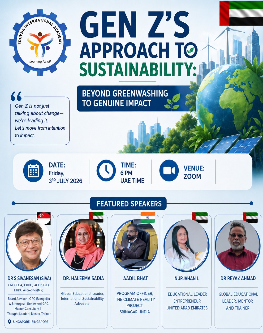 Sustainable Lifestyle – Live Talk Show